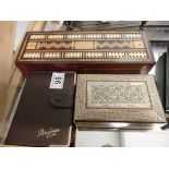 Mother of pearl box and games