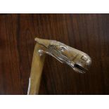 Antique walking stick with Horse head decoration