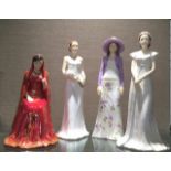 A SET OF FOUR FIGURINES Wedding related, from the Timeless Classic series.