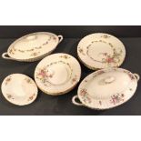 MINTON, A COLLECTION OF LATE 20TH CENTURY DINNER WARE Including an oval tureen and cover,