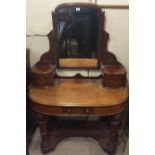 A VICTORIAN MAHOGANY DUCHESS DRESSING TABLE.