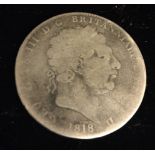 AN 1818 GEORGE III SILVER CROWN. 5199/BG919137/3