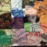 A COLLECTION OF VINTAGE SILK SCARVES To include Picasso design, Ostiwelli, Jacmar, Carven, Paris