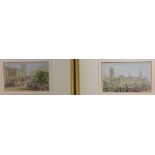 LE BLOND, LONDON, A PAIR OF 19TH CENTURY MINIATURE PRINTS 'The Opening of Parliament', a scene of