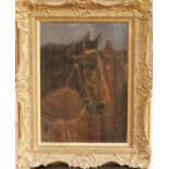 J.W. BOOTH, CONTEMPORARY, AN ORIGINAL OIL PAINTING Of a racehorse's head, along with Nigel