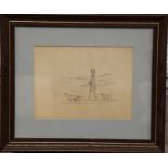 HENRY ALKEN SNR, 1785 - 1851, FOUR PENCIL DRAWINGS Sporting scenes, framed and glazed. (9" x 7")