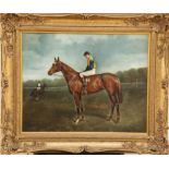 J.A. WHEELER, OIL ON BOARD Titled 'Pretty Polly, with Jockey Up'. (15" x 19")