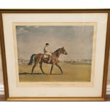 SIR ALFRED MUNNINGS, 1878 - 1959, A COLOURED PRINT Titled 'Priori', signed, glazed and framed. (