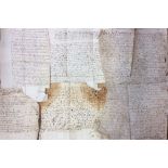 CHARLES I OF ENGLAND, A COLLECTION OF 17TH CENTURY DOCUMENTS ON PAPER Including indentures dated