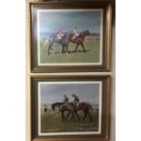 LEESA SANDYS-LUMDAINE, A PAIR OF 20TH CENTURY LIMITED EDITION SPORTING PRINTS Depicting two pairs of