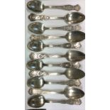 A COLLECTION OF VINTAGE SILVER PLATE COMMEMORATIVE SPOONS Depicting Lord Rogers and Field Marshall