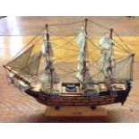 TWO VINTAGE MODEL SHIPS To include H.M.S. Victory and the clipper, Great Republic.