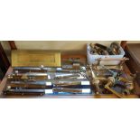 A QUANTITY OF BRASS ITEMS To include door furniture, locks, taps, etc.