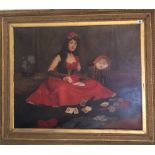 AN EARLY 20TH CENTURY OIL ON CANVAS Titled 'The Queen of Hearts', unsigned. Provenance: Christie'