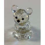 SWAROVSKI CRYSTAL, A LARGE KRIS BEAR Designer Max Schreck, introduced 1982, discontinued 1995,