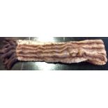 AN EARLY 20TH CENTURY RECTANGULAR MINK STOLE With five tails to each end. (approx 170cm)