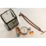 AN EARLY 20TH CENTURY HALLMARKED 9CT GOLD GENTLEMEN'S FULL HUNTER POCKET WATCH Having a circular