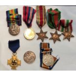 MEDALS, A COLLECTION OF WORLD WAR I AND II MEDALS Defence Medal and Victory Medal, Bucks Regiment,