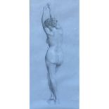 A FINE PASTEL PORTRAIT Study of a nude female, signed lower right, glazed and framed. (53cm x 94cm