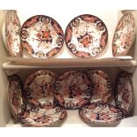 A COLLECTION OF EARLY 19TH CENTURY DERBY PORCELAIN DINNERWARE To include seven dinner plates and