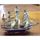 TWO VINTAGE MODEL SHIPS To include H.M.S. Victory and the clipper, Great Republic.