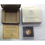 LORD MOUNTBATTEN, TURKS AND CAICOS ISLANDS, 0.500 GOLD PROOF 100 CROWN COMMEMORATIVE COIN, 1980