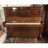 CARL BECHSTEIN, BERLIN, AN EARLY 20TH CENTURY ROSEWOOD CASED UPRIGHT PIANO Case numbered '18095'. (