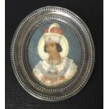 NASIR-UD-DIN HAIDAR, INDIA, AN EARLY 19TH CENTURY PORTRAIT MINIATURE ON IVORY The second King of