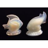 SABINO, FRENCH, A PAIR OF 20TH CENTURY OPALESCENT GLASS FISH Of Art Deco design, 'Poisson, St.