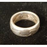 GEORGE JENSEN A 925 silver puzzle ring