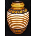 A LARGE WEST GERMAN STUDIO BALUSTER VASE. (42cm)