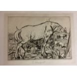 EDMUND BLAMPIED, ST. MARTIN, 1886 - 1966, DRYPOINT ETCHING Edmund Blampied, St. Martin, 1886 - 1966,