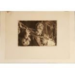 ANDERS ZORN, SWEDISH, 1860 - 1920, VICKE 1918, ETCHING ON PAPER Signed in pencil and dated