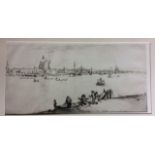 JAMES MCBEY, SCOTTISH, 1883 - 1959, ETCHING A view of Venice from the Zattere Tothe end of The