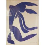 HENRI MATISSE, 1869 - 1954, A COLOURED LITHOGRAPH Titled 'Flowing Hair', framed and glazed. (51cm