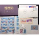 STAMPS OF THE WORLD File relating mainly to astronauts and their flights, some mini sheets, many
