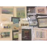 DOROTHY WILLIS, A LARGE COLLECTION OF WATERCOLOURS AND PASTELS Still lives and landscapes etc.