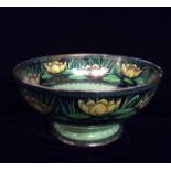NEWHALL & HANLEY, AN EARLY 20TH CENTURY LUSTRE POTTERY Decorated with water lilies and kingfisher