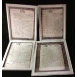 GEN.DE MONTPELLIER, 18TH CENTURY COLLECTION OF FOUR HAND WRITTEN LETTERS Each one having the