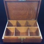 ASPREY, BOND STREET, LONDON, AN EARLY 20TH CENTURY OAK RECTANGULAR GAMES BOX Of plain design, the