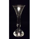 MOSERS, CZECHOSLOVAKIAN, A LARGE 20TH CENTURY GLASS GOBLET Having a trumpet bowl on plain stem, with