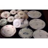 A COLLECTION OF LATE 18TH/EARLY 19TH FRENCH FAIENCE POTTERY PLATES To include a large charger,