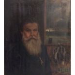 C.J. MANNING, A LATE 19TH CENTURY OIL ON CANVAS Portrait of an elderly gentleman, with a long