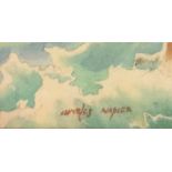 CHARLES GODDARD NAPIER, R.S.W., AN EARLY 20TH CENTURY WATERCOLOUR Coastal view, 'The Lammermuirs