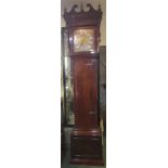 COOPER & HEDGE, A 19TH CENTURY MAHOGANY LONG CASE CLOCK The brass dial with a silvered chapter