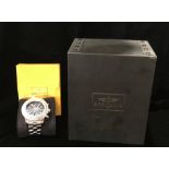 BREITLING, AVENGER, A13370, A GENTLEMEN'S AUTOMATIC CHRONOMETER WRISTWATCH On a stainless steel