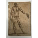 CIRCLE OF LEONARDO DA VINCI,1452 - 1519, A 15TH/16TH CENTURY DRAWING Anatomical study, bearing a