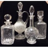 A COLLECTION OF 20TH CENTURY LEAD CRYSTAL DRIKING GLASSES Comprising five wine goblets, six Thomas
