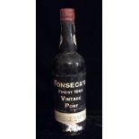 A BOTTLE OF FONSECA'S VINTAGE PORT, 1960 Bearing a red wax seal with paper 'Seal de Guaratia' and