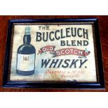 Framed Original Advertising Poster for Buccleuch Blend Old Scotch Whisky (Brownlie Ltd, Glasgow) -